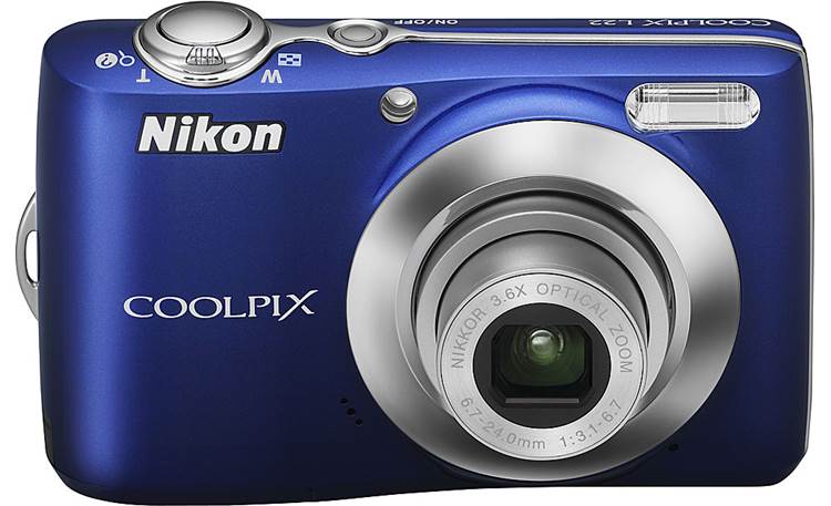 Nikon Coolpix L22 (Blue) 12-megapixel digital camera with 3.6X optical ...