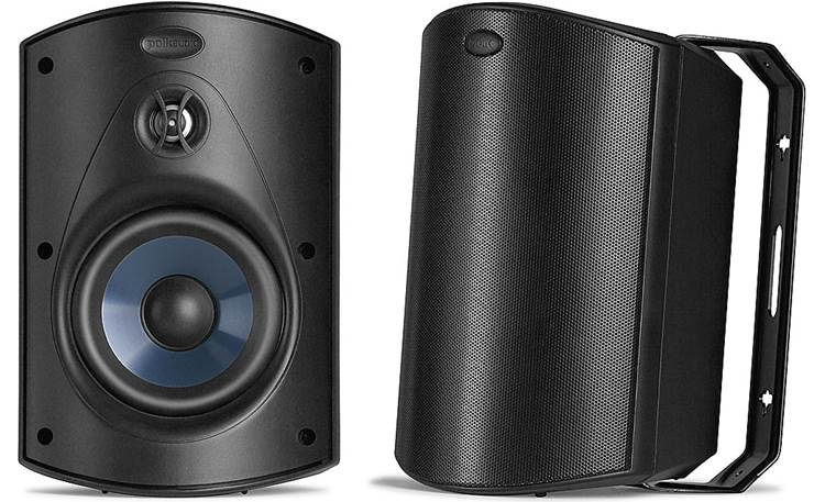 Broad Sound Coverage Pair, Black Speed-Lock Mounting System and $20  Gift Card - All-Weather Durability Polk Audio Atrium 5 Outdoor Speakers with Powerful Bass 