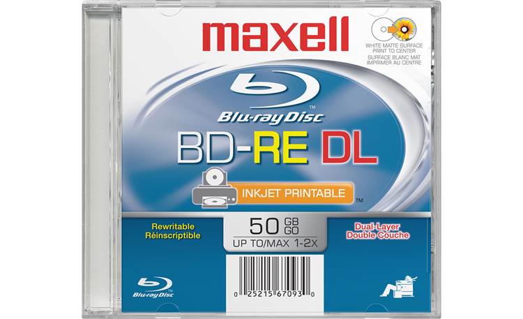 Maxell BD-RE Rewritable 50GB dual-layer Blu-ray Disc™ at Crutchfield