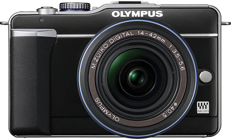 Olympus Pen E Pl1 Black 12 3 Megapixel Digital Camera With 14 42mm Zoom Lens At Crutchfield