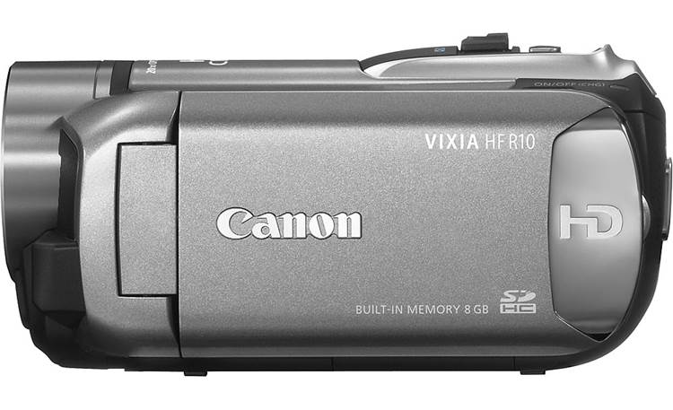 Canon VIXIA HF R10 (Silver) HD camcorder with 8GB flash memory at