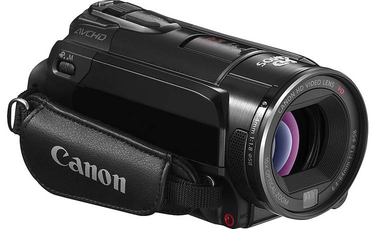 Canon VIXIA HF S200 HD camcorder with dual SD slots and 3-1/2