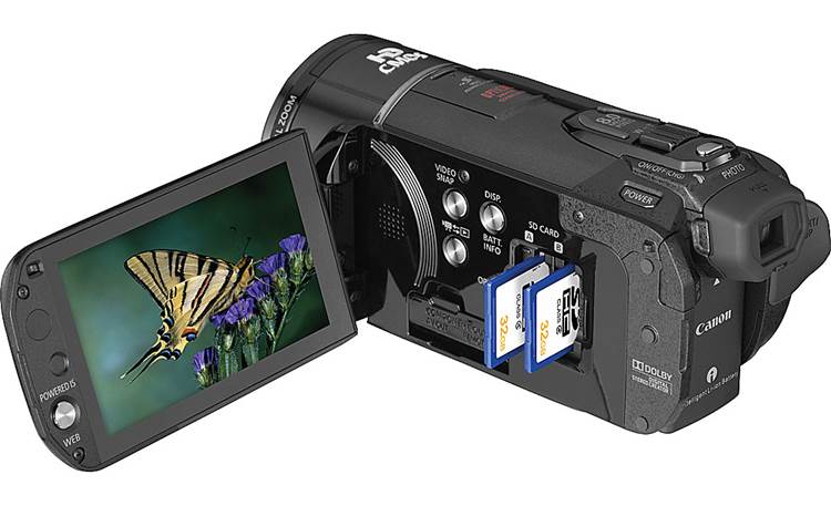 Canon VIXIA HF S21 HD camcorder with 64GB memory, dual SD slots 