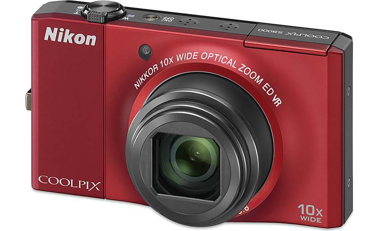 Nikon Coolpix S8000 (Red) 14.2-megapixel digital camera with 10X