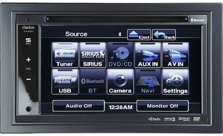 Clarion VX400 DVD receiver at Crutchfield