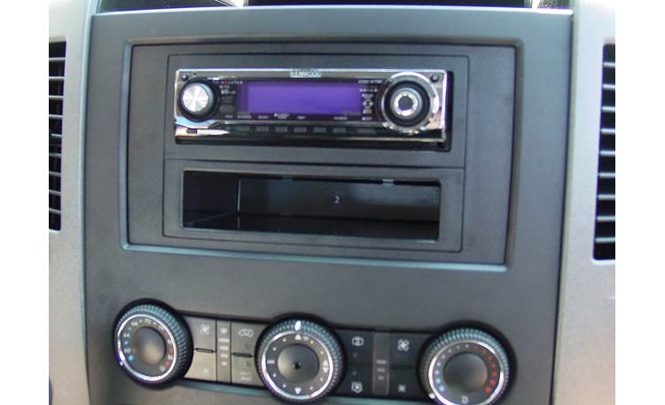 Scosche CR1292B Dash Kit Kit installed with single-DIN aftermarket radio (sold separately)