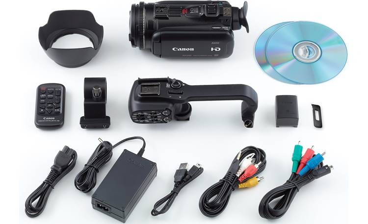 Canon XA10 Shown with included accessories