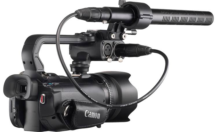 Canon XA10 Shown with optional microphone attachment