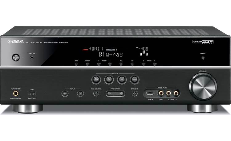 Yamaha RX-V571 Home theater receiver with 3D-ready HDMI switching 