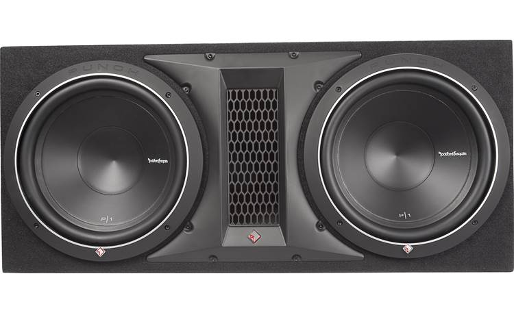 Rockford Fosgate Punch P1-2X10 Dual P1 10 Loaded Subwoofer Enclosure Ported