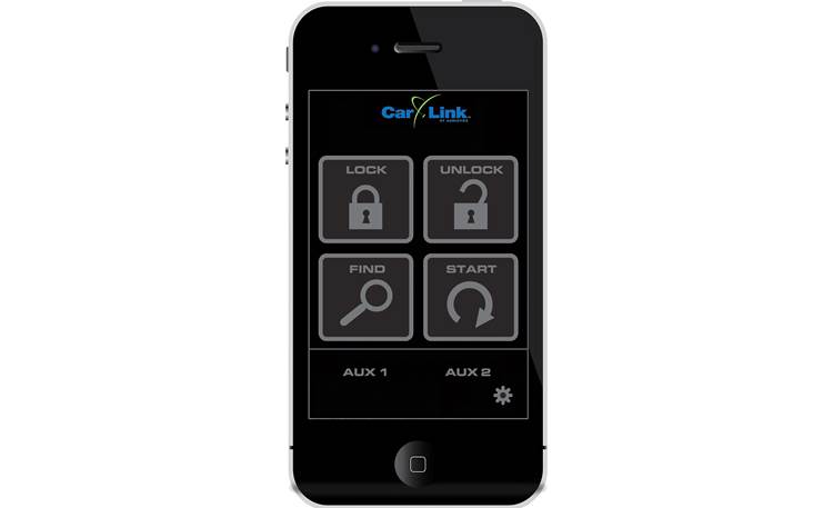 Audiovox Car Link Remote start interface — use your smartphone to start