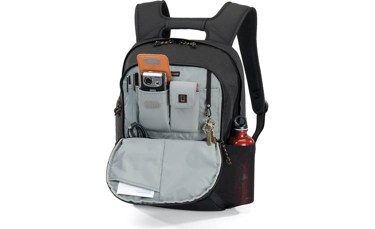 Lowepro CompuDay Photo 250 Front organizational pockets shown - accessories not included