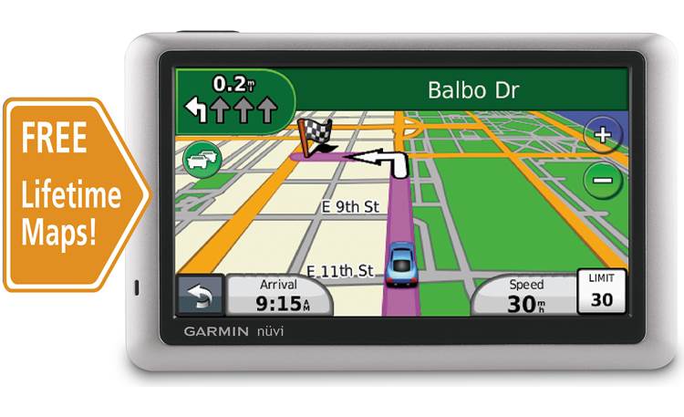Snor Verschrikking Posters Garmin nüvi® 1450LM Portable navigator with 5" screen and free lifetime map  updates at Crutchfield