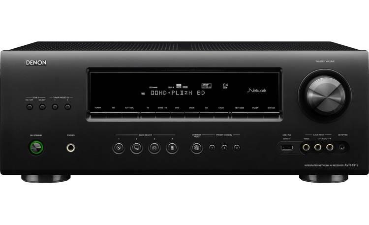Denon AVR-1912 Home theater receiver with 3D-ready HDMI switching 