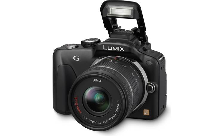 stroomkring belangrijk bod Panasonic DMC-G3K Kit (Black) 16-megapixel digital camera with 14-42mm  image stabilizing lens at Crutchfield