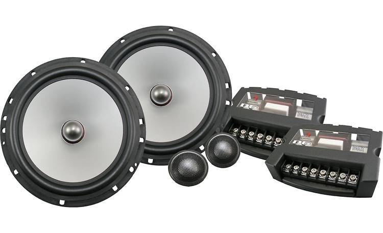 DS18 Black Diamond 6.5" Component Speaker System — 2-Way With Tweeters & Crossovers