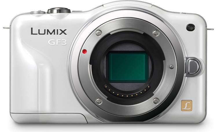 Panasonic Lumix DMC-GF3K Kit (White) 12.1-megapixel camera with lens at Crutchfield