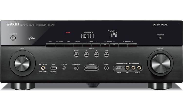 Yamaha RX-A710 Home theater receiver with 3D-ready HDMI switching,  Internet-ready at Crutchfield