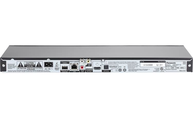 Panasonic DMP-BDT110 Internet-ready 3D Blu-ray player at Crutchfield