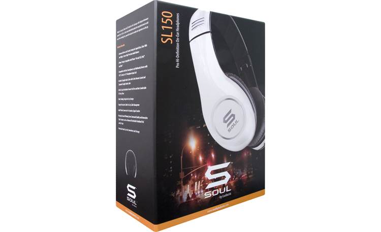 Soul by Ludacris SL150 White and black Portable folding on ear