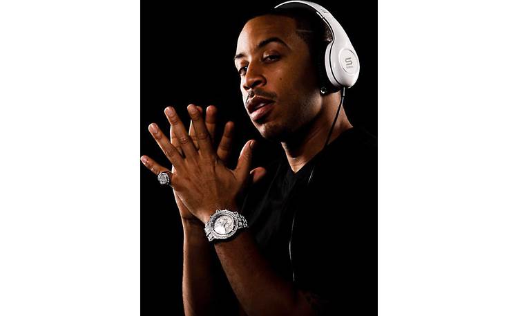 Soul by Ludacris SL150 White and black Portable folding on ear