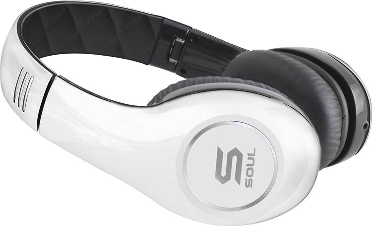 Soul by Ludacris SL150 White and black Portable folding on ear