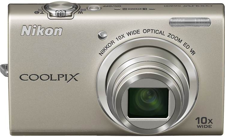 Nikon Coolpix S6200 (Silver) 16-megapixel digital camera with 10X ...