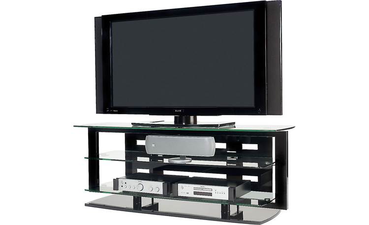 Bdi tempered deals glass tv stand