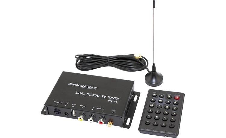 Car Mobile ATSC-MH Digital TV Receiver Set Top Tuner Box With 4 Video For US TV 