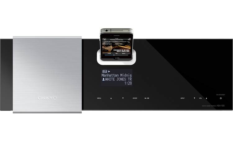 Onkyo ABX-100 Powered speaker system for iPod®/iPhone® at Crutchfield