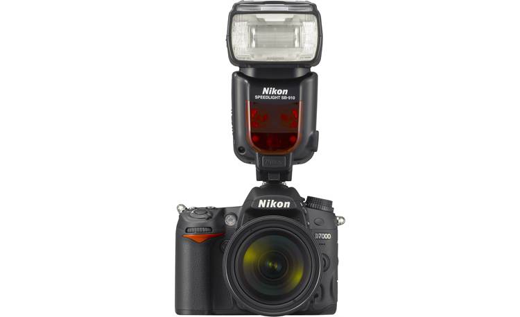 Nikon SB-910 Mounted on camera (not included), front view