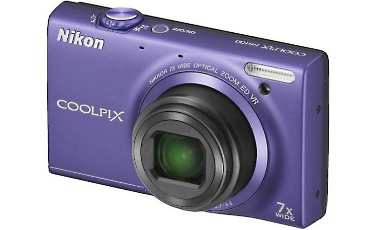 Nikon Coolpix S6100 (Violet) 16-megapixel digital camera with 7X 