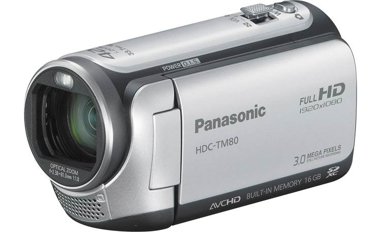 Panasonic HDC-TM80 (Silver) HD camcorder with 16GB flash memory at