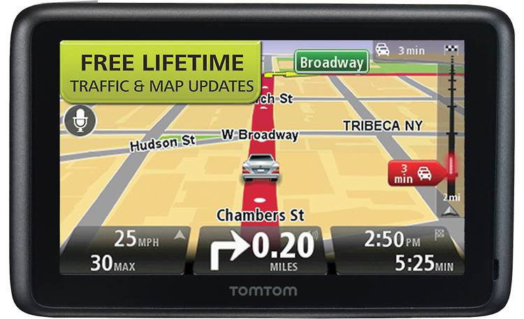 rietje Geval Nauwgezet TomTom GO 2535 M LIVE Portable navigator with voice recognition, plus  Lifetime Maps and TomTom LIVE services at Crutchfield