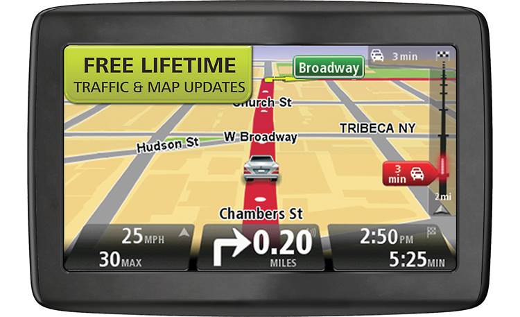 TomTom 1405 TM Portable navigator with Traffic and Lifetime Map at