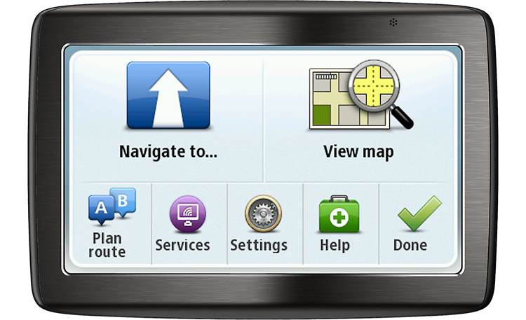 Verkeersopstopping ambulance Geduld TomTom VIA 1435 TM Portable navigator with voice recognition, Lifetime  Maps, and Lifetime Traffic Updates at Crutchfield