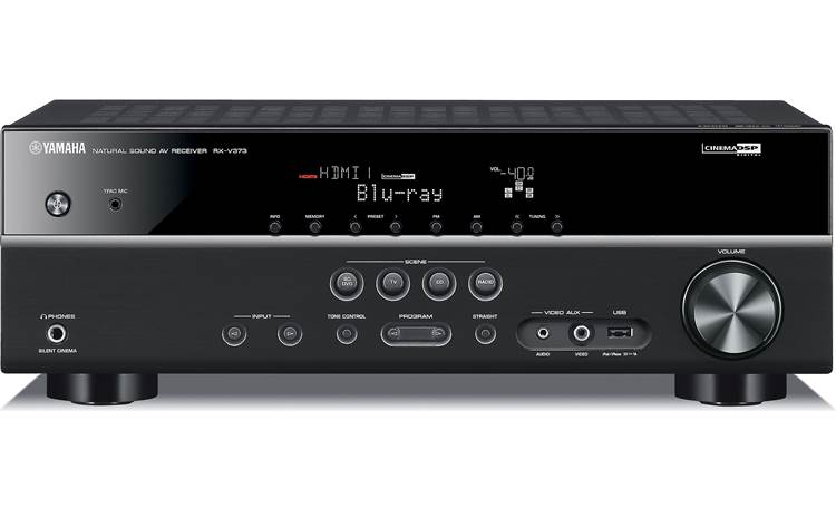 Yamaha RX-V373 theater receiver with 3D-ready HDMI at