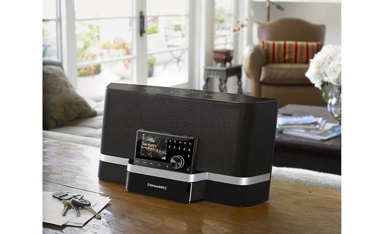 SiriusXM Portable Speaker Dock Blends in with any decor.