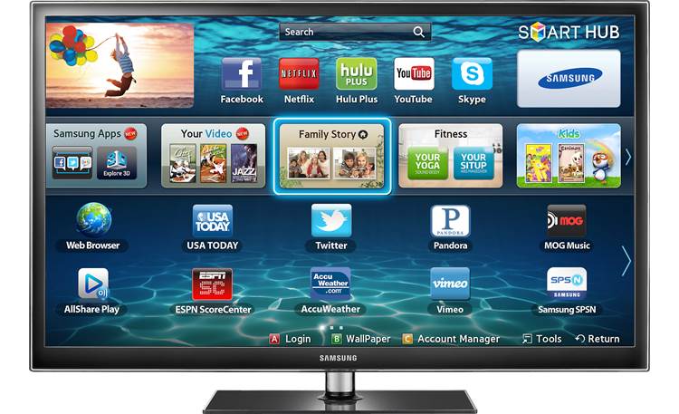 Samsung PN60E550 Smart TV features