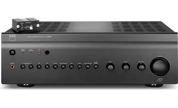 NAD C 375DAC Stereo integrated amp with add-on module at Crutchfield