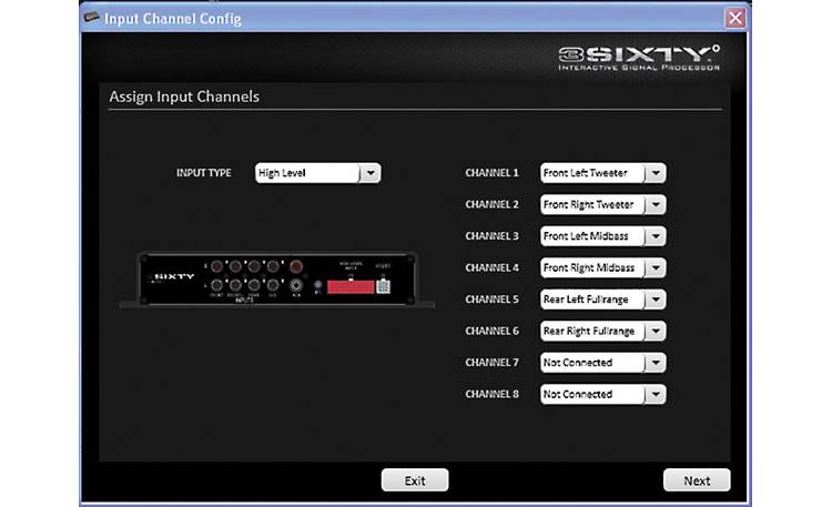 Rockford Fosgate 3Sixty.3 Programmable 8-channel digital signal 