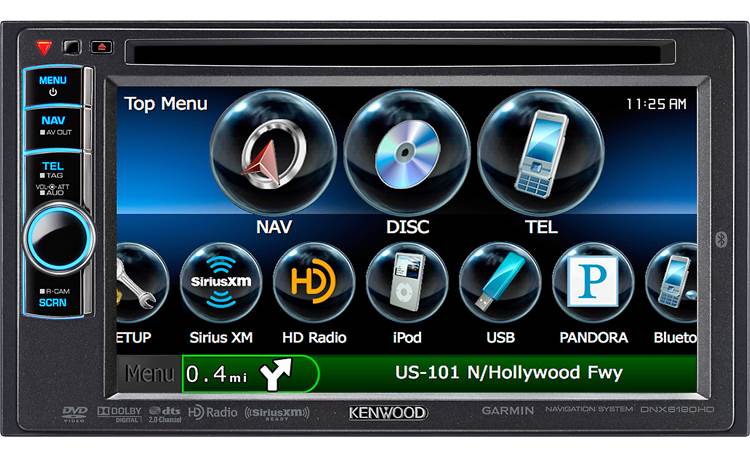Kenwood DNX6190HD Navigation receiver at Crutchfield