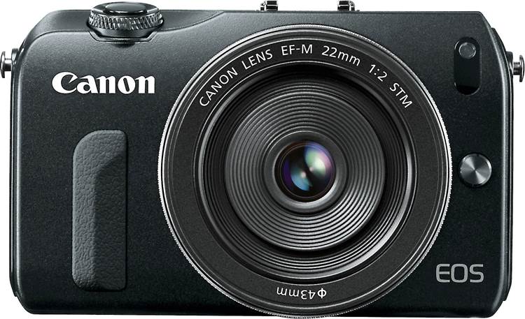Canon EF-M 22mm f/2 STM Lens Shown mounted on the Canon EOS M camera (not included)