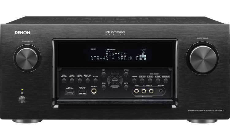 Denon AVR-4520CI Front-panel inputs for your HD video or portable music player