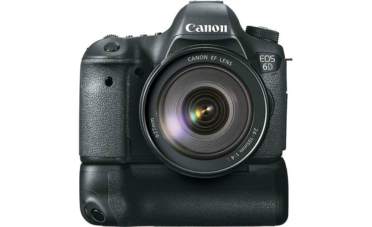 Canon EOS 6D Kit Front, straight-on, shown with optional battery grip (not included)