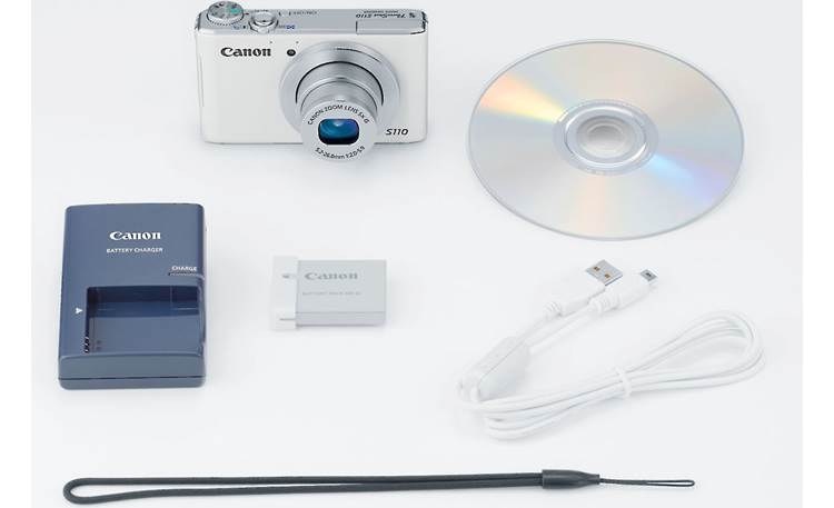 Canon PowerShot S110 (White) 12.1-megapixel digital camera with 5X