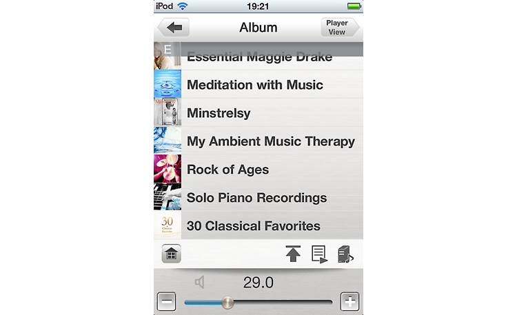 Marantz AV7701 Screenshot of available free Apple® app
