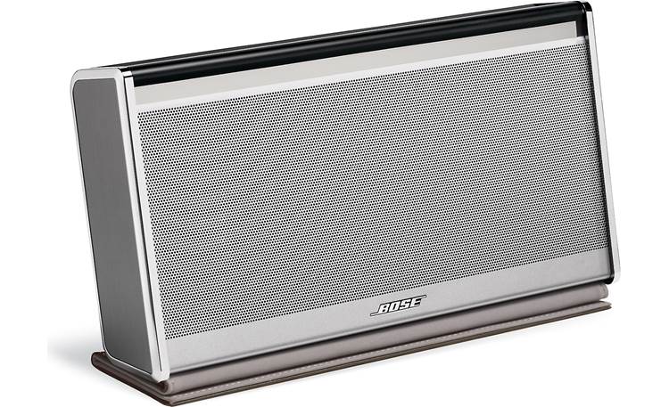 Bose® Bluetooth® Mobile speaker — Leather Edition (Silver finish, dark brown leather cover) at Crutchfield