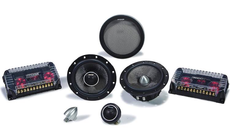 Best Kicker Component Speakers Kicker 09QS60.2 QS Series 6-1/2" component speaker system at Crutchfield