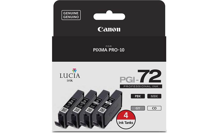 Canon PGI-72 Four-pack of ink tanks for Canon Pro-10 printer (black ...